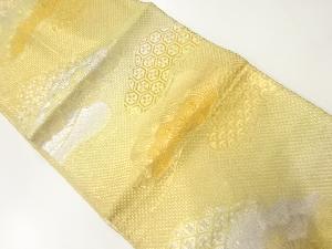 アンティーク　笠松に古典柄模様織出し袋帯（材料）